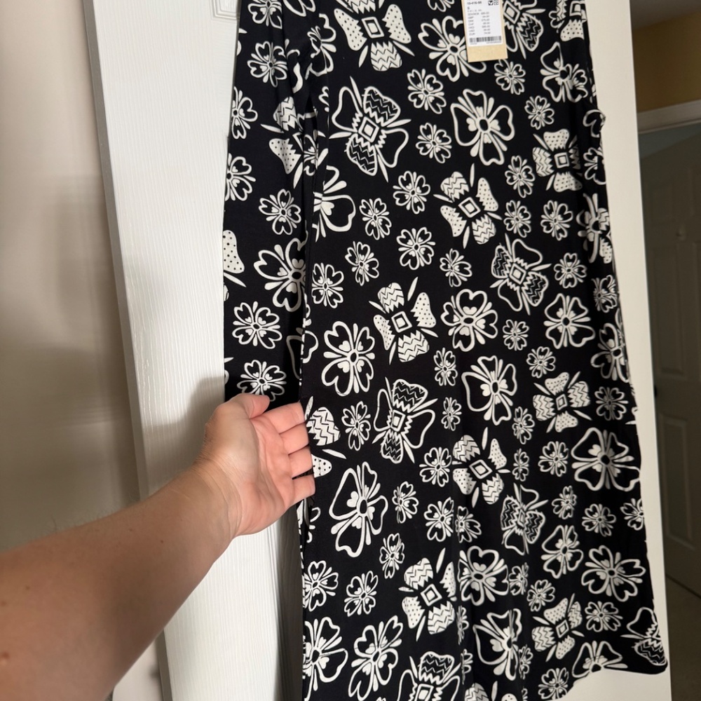 NWT Gudrun Sjödén Joni Tunic – Black & White Floral, Size S - Picture 5 of 9
